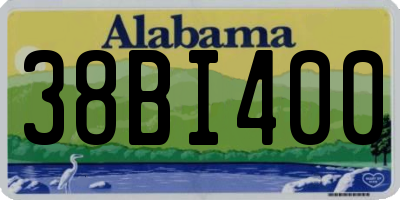 AL license plate 38BI400