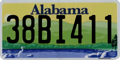 AL license plate 38BI411