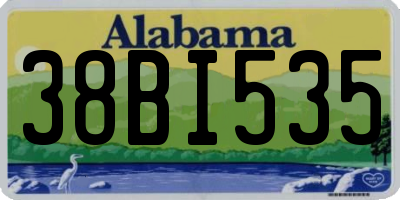 AL license plate 38BI535