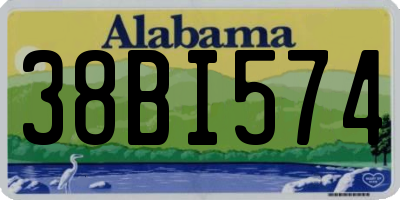 AL license plate 38BI574