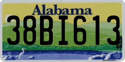 AL license plate 38BI613
