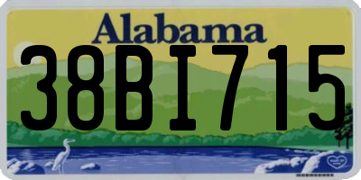 AL license plate 38BI715