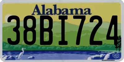 AL license plate 38BI724