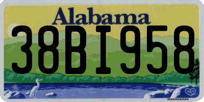 AL license plate 38BI958