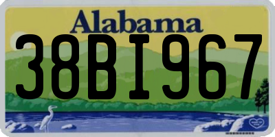 AL license plate 38BI967
