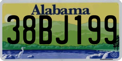 AL license plate 38BJ199