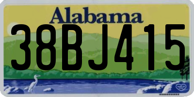 AL license plate 38BJ415