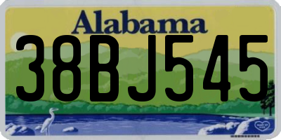 AL license plate 38BJ545