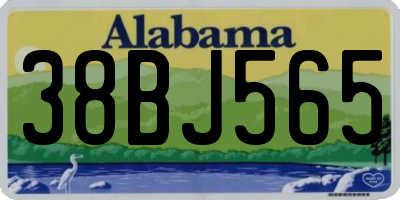 AL license plate 38BJ565