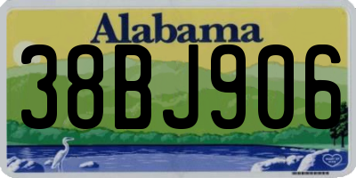 AL license plate 38BJ906