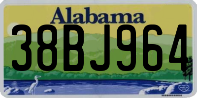 AL license plate 38BJ964