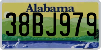 AL license plate 38BJ979