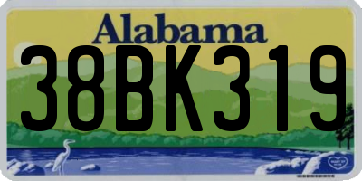 AL license plate 38BK319