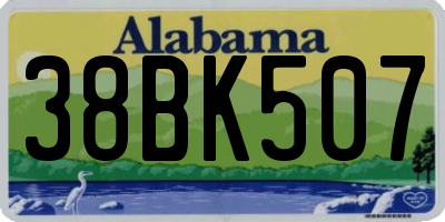 AL license plate 38BK507