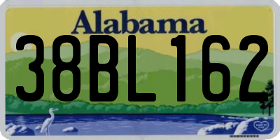 AL license plate 38BL162