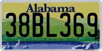 AL license plate 38BL369