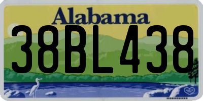 AL license plate 38BL438
