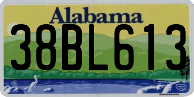 AL license plate 38BL613
