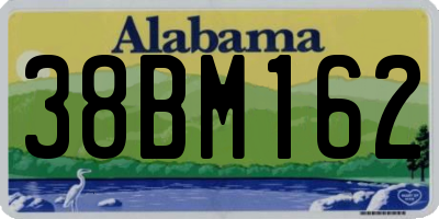 AL license plate 38BM162