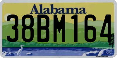 AL license plate 38BM164