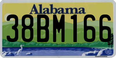 AL license plate 38BM166