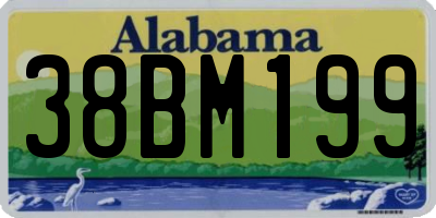 AL license plate 38BM199