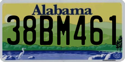AL license plate 38BM461