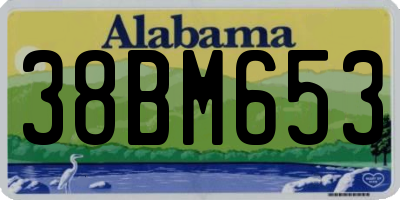 AL license plate 38BM653