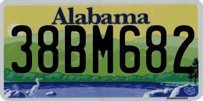 AL license plate 38BM682