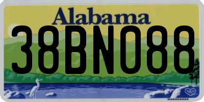 AL license plate 38BN088