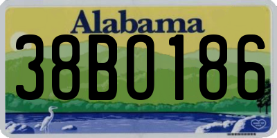 AL license plate 38BO186