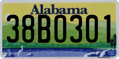 AL license plate 38BO301