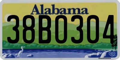AL license plate 38BO304