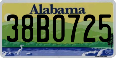 AL license plate 38BO725