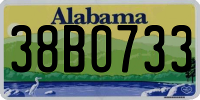 AL license plate 38BO733