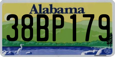 AL license plate 38BP179