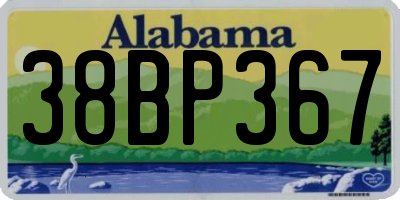 AL license plate 38BP367