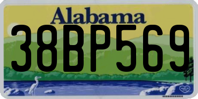AL license plate 38BP569