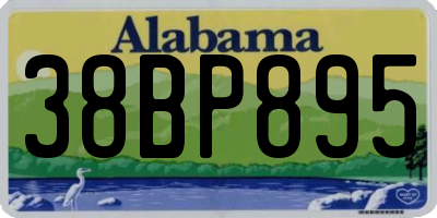 AL license plate 38BP895