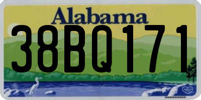 AL license plate 38BQ171