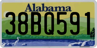 AL license plate 38BQ591