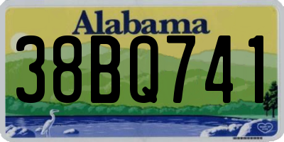 AL license plate 38BQ741
