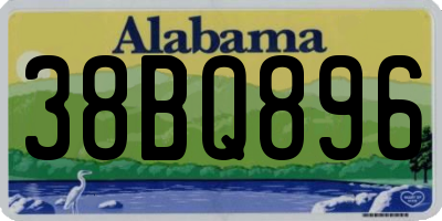 AL license plate 38BQ896