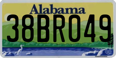 AL license plate 38BR049