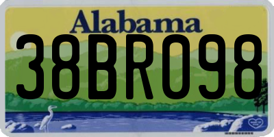 AL license plate 38BR098