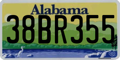 AL license plate 38BR355