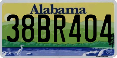 AL license plate 38BR404
