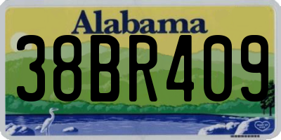 AL license plate 38BR409