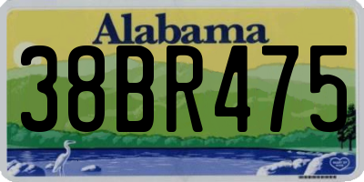 AL license plate 38BR475