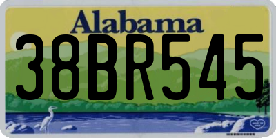 AL license plate 38BR545